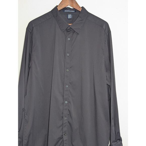 Devon & Jones Long Sleeve Black XL Button Up Shirt - Picture 2 of 6